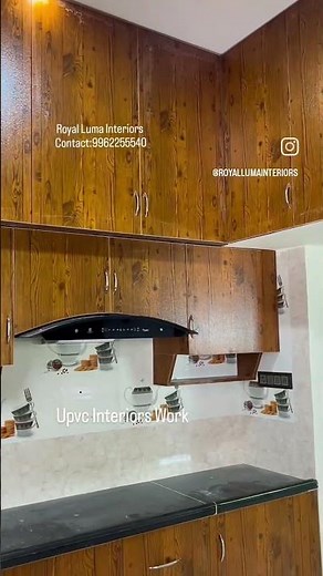 Upvc Interior Work | Very Beautiful Budget Modular Kitchen | Royal Luma Interior 20+ Years Exp
