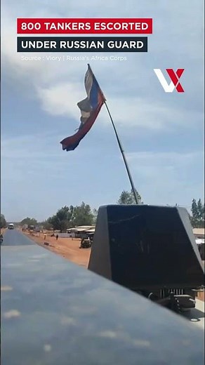 Russian Africa Corps Escorts Fuel Convoy To Bamako After Foiled Coup Attempt | VERTEX