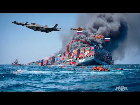Massive strike! US F-35 fighter jets sink North Korean ship carrying 21,258 weapons to Russia | Arma
