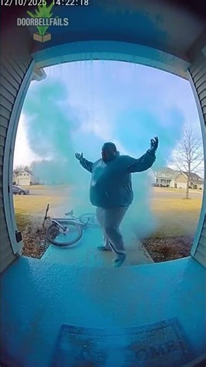 He Tried to Steal My Bike… Then It EXPLODED in Blue Paint 😳💙