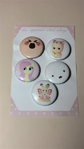 #pink #buttons #pins #thespecialstarshop