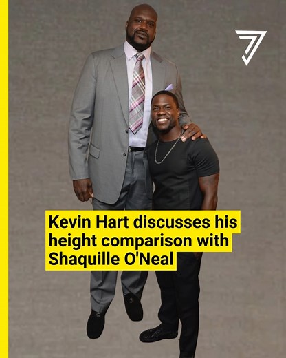 307K views · 10K reactions | Kevin Hart discusses his height comparison with Shaquille O' Neal, sharing hilarious jokes & the playful banter that highlights their friendship despite the size difference. | Mike Vick | Facebook