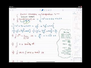 (05)كالكلس ٢ - Calculus 2- Review examples on integration rules