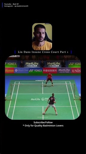 Lin Dan’s INSANE Cross Court Shots 🤯 | Part 1 🔥