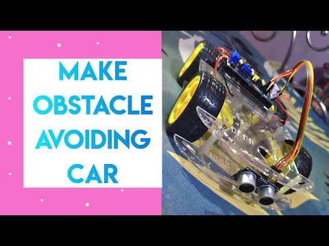 Obstacle avoiding car 🚗🚗 with Arduino Uno with code #project
