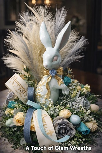 Convertible Easter Spring Bunny Table Centerpiece, Flower Arrangements, Easter Decor - Etsy