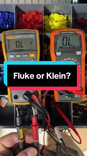 Fluke or Klein — which one are you grabbing? #tools #electrician #multimeter