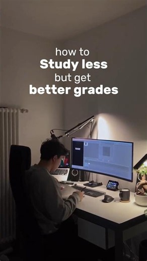 how to study less but get better grades 🤔 | #studytips #studymotivation #study