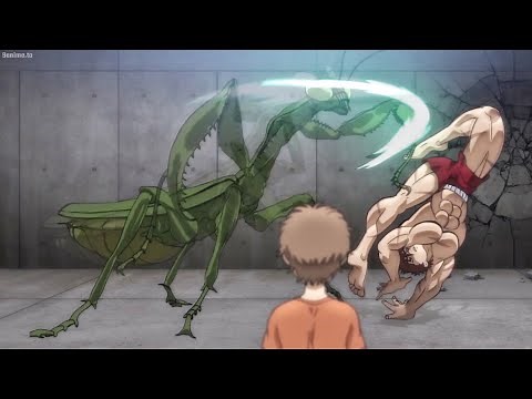 バキ ＜TV放送版＞ 第20話 父との最後の戦いの練習をするため、バキは巨大なカマキリとの戦いに突入する !
