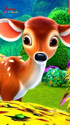 వెళ్ళిపో, జింక పిల్లా - The Little Deer | Telugu Nursery Rhymes for Children | Galatta Kids | Shorts