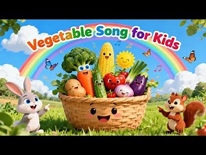 Vegetable Song for Kids | Learn Vegetables with Fun Rhymes