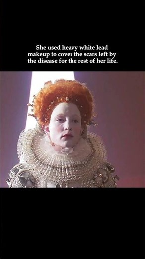 Queen Elizabeth I used lead makeup to cover scars by smallpox #royal #viral #shorts #history