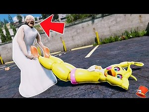 GRANNY HAS CAPTURED ALL THE ANIMATRONICS! (GTA 5 Mods FNAF RedHatter)