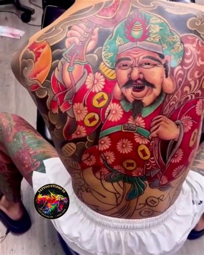🔥 Full Back Tattoo In Progress | Freehand Masterpiece