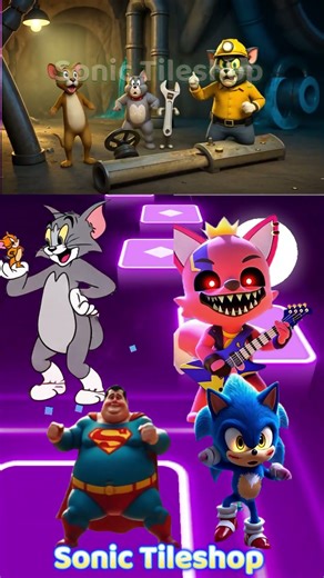 Tom And Jerry 🆚 Pinkfong 🆚 Superman 🆚 Sonic The Hedgehog - Coffin Dance