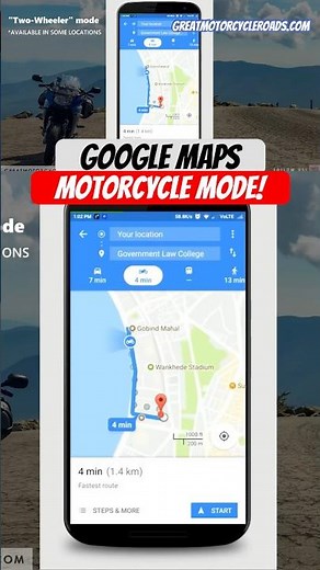 How Do I Get Motorcycle Routes on Google Maps? #motorbikes #googlemaps