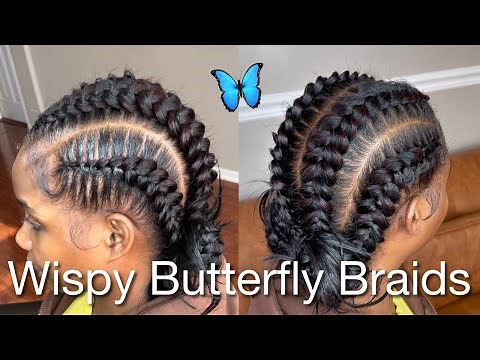 How To: 4 Wispy Butterfly Braids Tutorial | Hair And Product Details