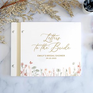 Letters to the Bride Book, Bride Scrapbook, Bridal Shower Gift, Wedding Gifts, Bride Gift From MOH, Advice for the Bride to Be Book - Etsy