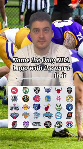 Which NBA logo is the only one that says