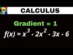 Calculus Grade 12: Gradient is given