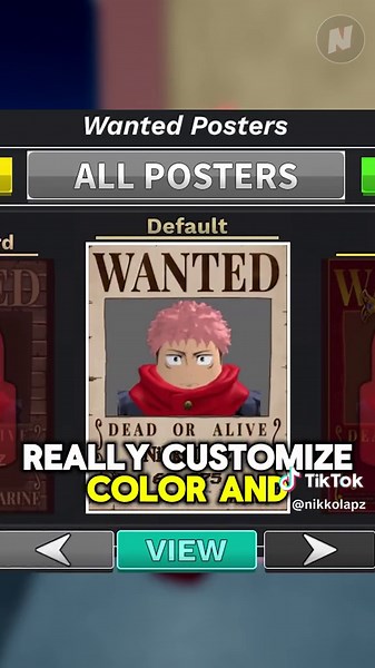 Demon Piece: Customize Your Wanted Poster in Roblox