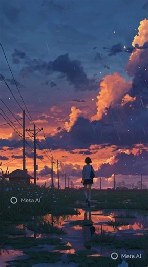 Peaceful Rainy Sunset Scene 🌅 | Anime Relaxing Video 2026