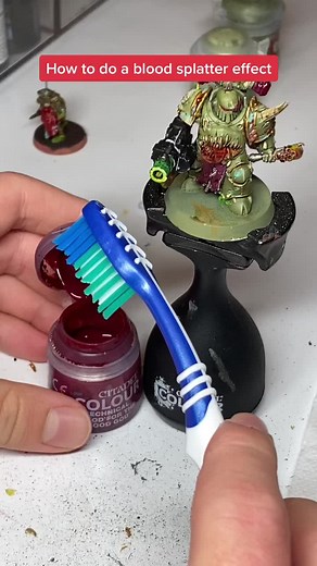 Warhammer Painting Tutorial: Blood Splatter Effect Step-by-Step