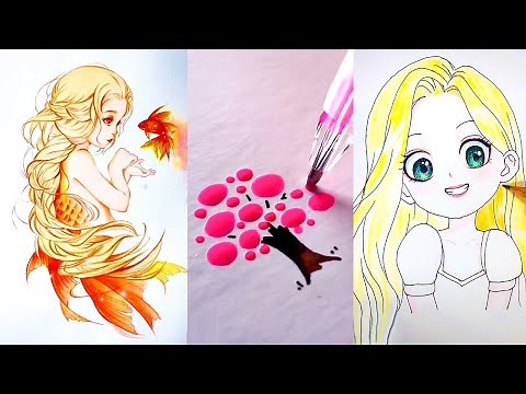 SATISFYING Art To Help You Relax 😊 Cool Anime art. Awesome Drawing Compilation