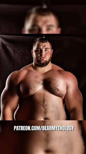 BearMythology on Instagram: "I've posted about this musclecub and two Asian cubs last week on Patreon. I also tried Minimax this time to animate this musclecub, and it came out good. Not hilarious looking at all. 😁 #ai #bearmythology #bear #chub #bull #daddy"