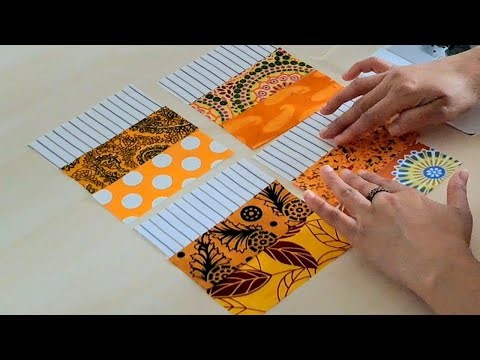 A Quick & Easy Quilt Using a Simple StripTechnique.