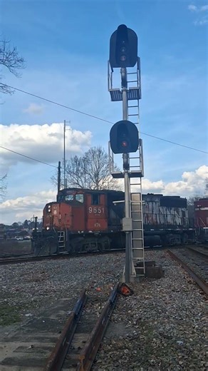 ATN lite power coming across the NS at Attalla, AL 3/4/26 #train #railroad