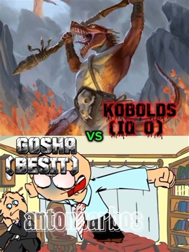 gosha/psycho vs kobolds #vsbattle #besit #rusaken #edit