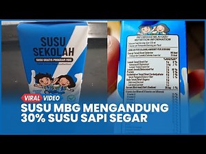 Susu MBG Hanya Mengandung 30 Persen Susu Sapi Segar Lebih Banyak Air, Ini Kata BGN