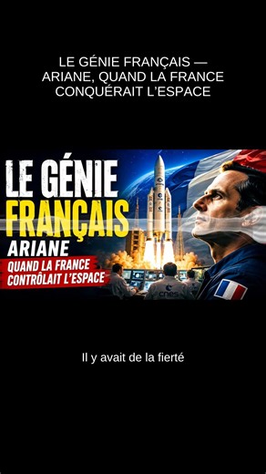 LE GÉNIE FRANÇAIS — ARIANE, QUAND LA FRANCE CONQUÉRAIT L’ESPACE - On envoyait des satellites