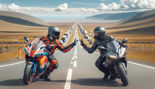 Die universelle Sprache der Biker: Das Biker-Handzeichen!