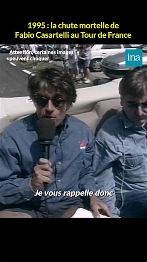C'était il y a 30 ans. Le 18 juillet 1995, le cycliste Fabio Casartelli décédait à la suite d'une chute dans la descente du Col du Portet-d'Aspet, sur le Tour de France. Il avait 24 ans. | INA
