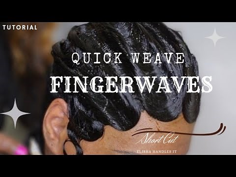 FINGERWAVES🌊are BACK🧯 Quickweave TUTORIAL🦺 | also...HOWTO Close a WEAVE| Watch & Learn Vibes