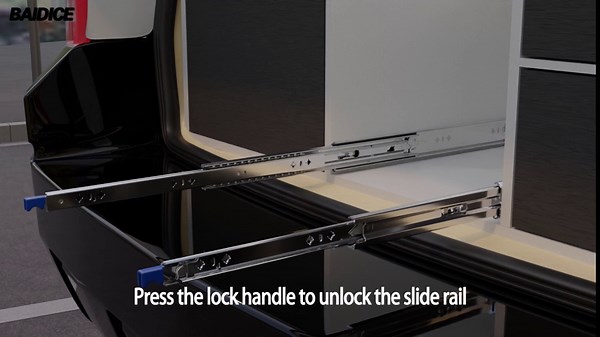 1 Pair Heavy Duty Drawer Slides with Lock 18 20 22 24 26 28 30 32 34 36 38 40 Inch 250 lb Load Capacity Side Mount Full Extension Ball Bearing Rail, 18 inch