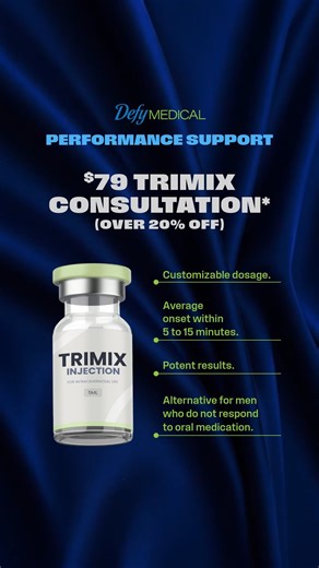Defy Medical | The Defy Medical Trimix consultation is now $79 for new and existing patients (over 20% off) throughout the month of February.* 📈 Trimix... | Instagram