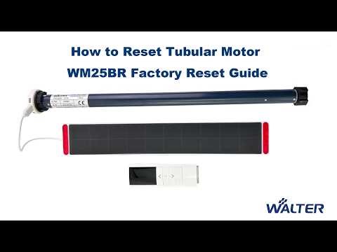 WM25BR Motor Reset Guide (Factory Reset in 10 Seconds)