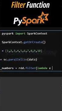 PySpark Filter Function for Beginners (Easy Example) #pyspark #bigdata #apachespark