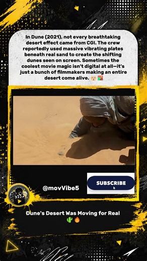 Dune's Desert Was Moving for Real 🌵🔥