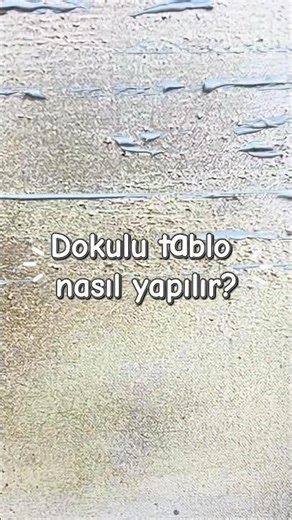 Dokulu tablo nasıl yapılır?
