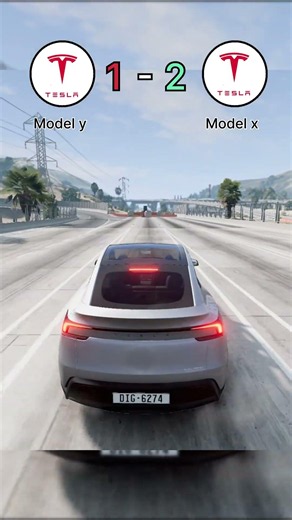 Tesla Model Y vs Tesla Model X #shorts #Tesla #short