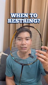 When to restring your badminton racket? #badminton #badmintonplayer #badmintonlovers #reelsシ゚viral #LearnOnReels | Ransel Alba