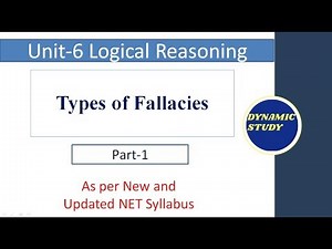 Types of fallacies Part-1 Video Lecture - UGC NET