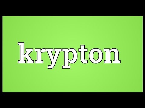 Krypton Meaning