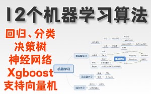 太完整了！同济大佬带你暑假恶补机器学习算法，12个经典算法一次学完，简直不要太强！（人工智能丨决策树丨随机森林丨贝叶斯算法）
