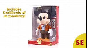 Disney Year of The Mouse Collector Plush, A Man and His Mouse Mickey, Amazon Exclusive, Officially Licensed Kids Toys for Ages 3+ by Just Play