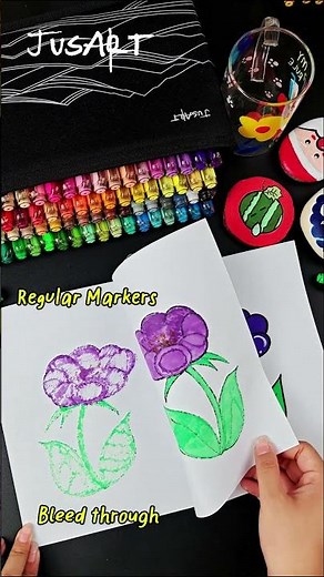 🎨Do you find acrylic markers or alcohol markers better for coloring books? What's your pick?🖍️